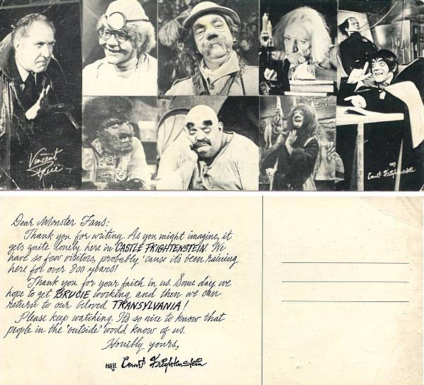 The Hilarious House of Frightenstein Postcard