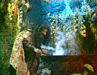 Grizelda at her cauldron.